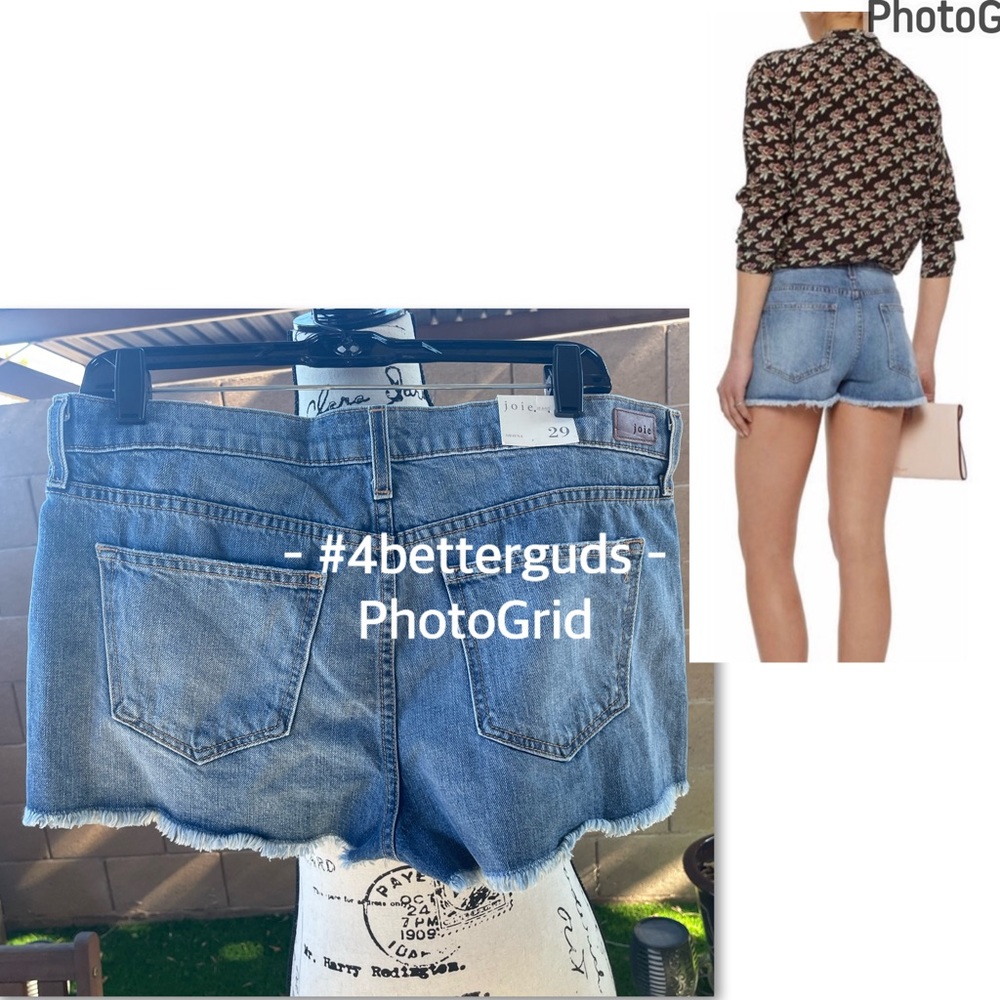NEW Joie Shayna Cutoff Frayed Denim Jean Short Size 29 - Picture 3 of 14